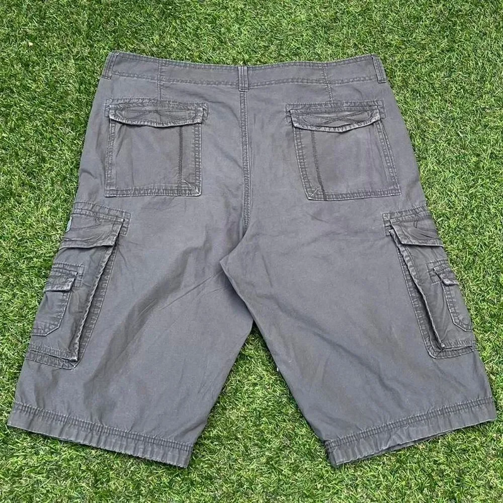Union-bay Men's Grey and Silver Shorts